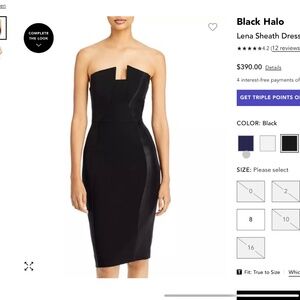 Black Halo Lena Sheath Dress